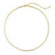 Collier Flat Snake Plaqué Or – Reign Argent 925
