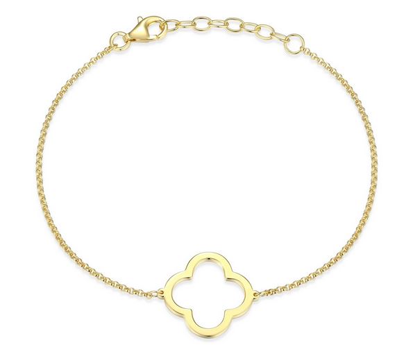 Bracelet Trèfle Plaqué Or – Reign Argent 925