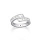 Bague Bypass Géométrique Zircon – Elle Argent 925
