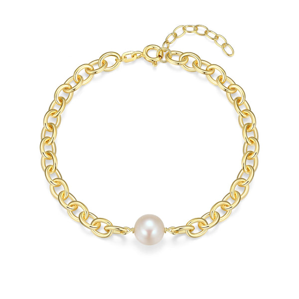 Bracelet Perles 8mm – Reign Argent 925
