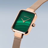 Bering Petite Square 20mm Or Rose