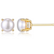 Clous Perle et Zircon – Reign Argent 925 Plaqué Or
