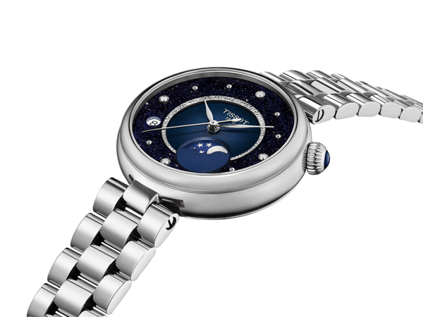 Montre Tissot Desir 29,6 mm femme cadran bleu, vue 2