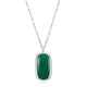 Collier Pendentif Coussin Malachite – Elle Argent 925