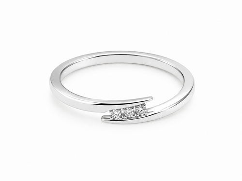 Bague Or 14K Diamants 0,10ct
