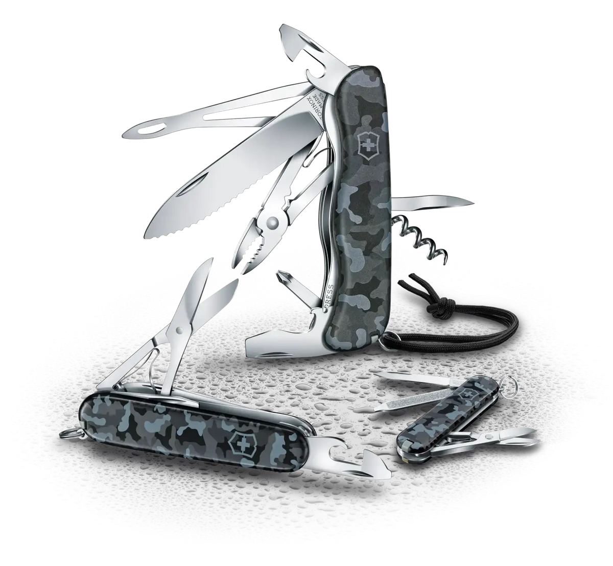 Victorinox Huntsman Camouflage Bleu