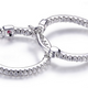 Boucles d'Oreilles Créoles Inside Out Zircon 20mm – Elle Argent 925