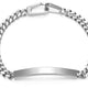 Bracelet Curb Plaque ID – Ethos Argent 925