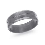 Bague Tantale Rainurée – Alliance Homme Malo