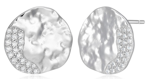 Boucles d'Oreilles Puces Galaxy Zircon – Elle Argent 925