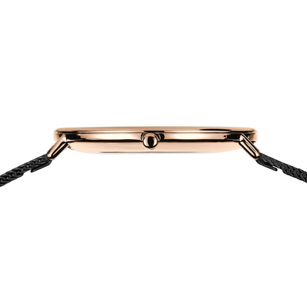 Bering Ultra Slim 39mm Noir Or Rose