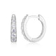 Oval Zircon Huggie Hoop Earrings – Reign Sterling Silver