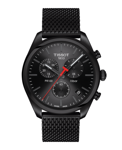 Tissot Pr 100 Chronograph Bicolore Cadran Foncé