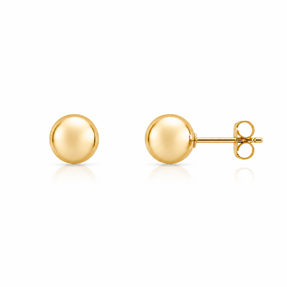 Boucles d'Oreilles Boules Or 10K