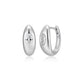 Boucles d'Oreilles Huggies Zircon 15mm – Reign Argent 925