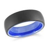 Bague Tungstène Bords Biseautés – Alliance Homme Malo