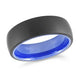 Bague Tungstène Bords Biseautés – Alliance Homme Malo