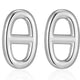 Boucles d'Oreilles Clous Maillons Marins – Reign Argent 925