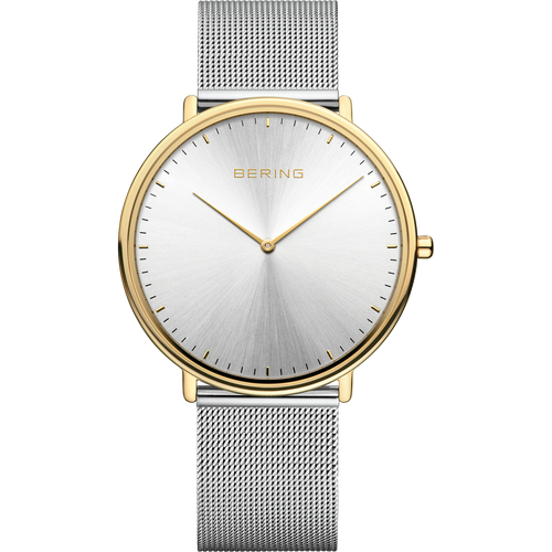 Bering Classic 39mm Two-Tone Steel Gold