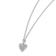 Collier ELLE argent 925 pendentif coeur pavé
