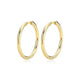 Boucles d'Oreilles Anneaux Lisses Plaqué Or – Reign Argent 925