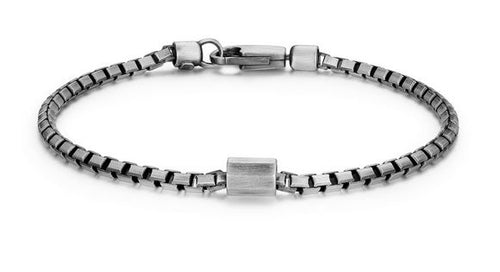 Bracelet Chaîne Box Effet Métal – Ethos Argent 925