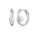 Boucles d'Oreilles Anneaux et Perles – Elle Argent 925