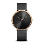 Bering Ultra Slim 39mm Noir Or Rose