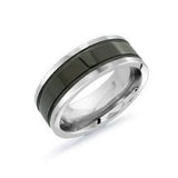 Bague Tungstène Fini Brossé – Alliance Homme Malo