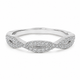Bague Or Blanc 14K Diamants 0,34ct