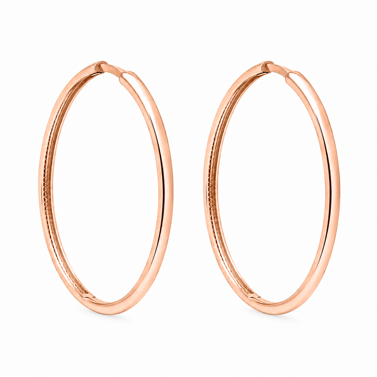 Boucles d'Oreilles Huggies Lisses Or 10K