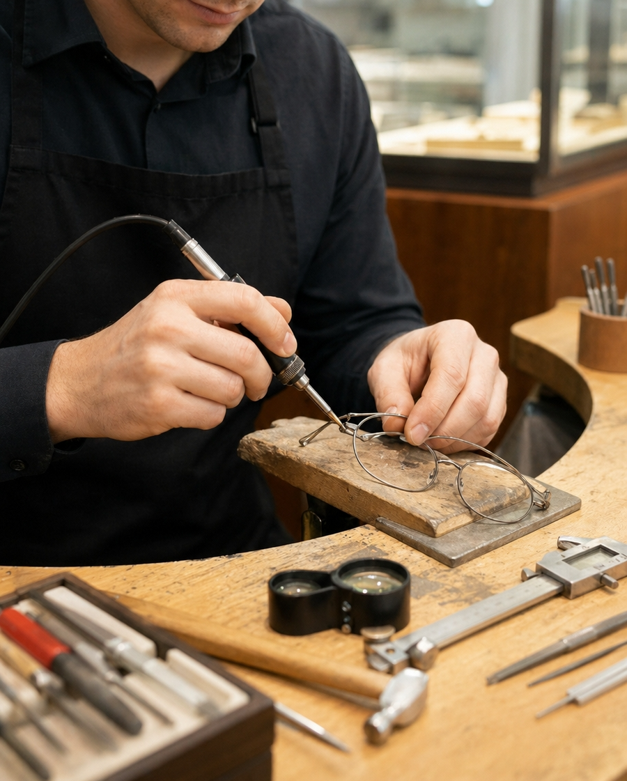 Réparation de lunettes