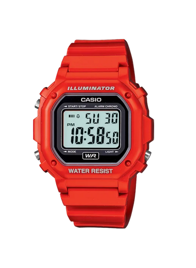 Casio F-108 Sport Numérique Rouge
