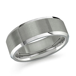 Bague Tungstène Fini Satiné – Alliance Homme Malo