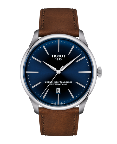 Tissot Chemin des Tourelles Powermatic 80 41mm Two-Tone Blue