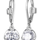 Boucles d'Oreilles Pendantes Zircon 6.5mm – Elle Argent 925