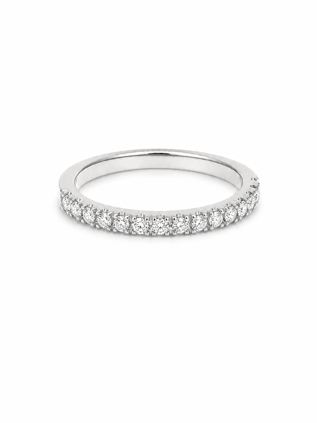 Bague Semi-Éternité Or 14K Diamants 0,42ct