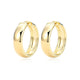 Boucles d'Oreilles Huggies Larges 25mm Plaqué Or – Reign Argent 925