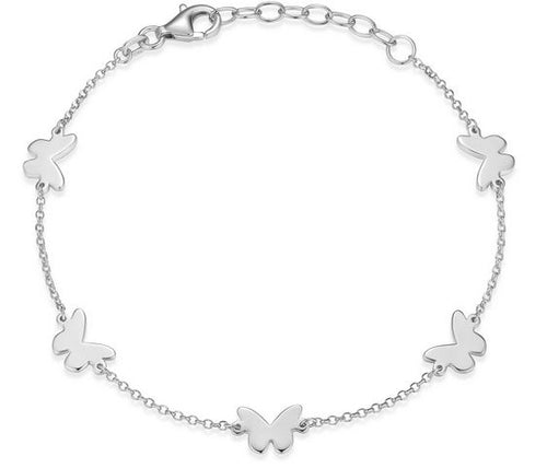Bracelet Station Papillons Whimsical – Reign Argent 925