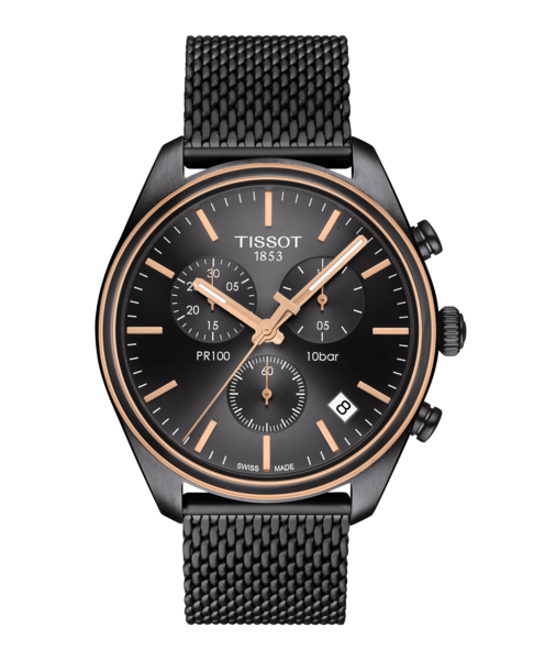 Tissot Pr 100 Chronograph Bicolore Cadran Gris