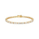 Bracelet Tennis Zircon 3mm Plaqué Or – Reign Argent 925