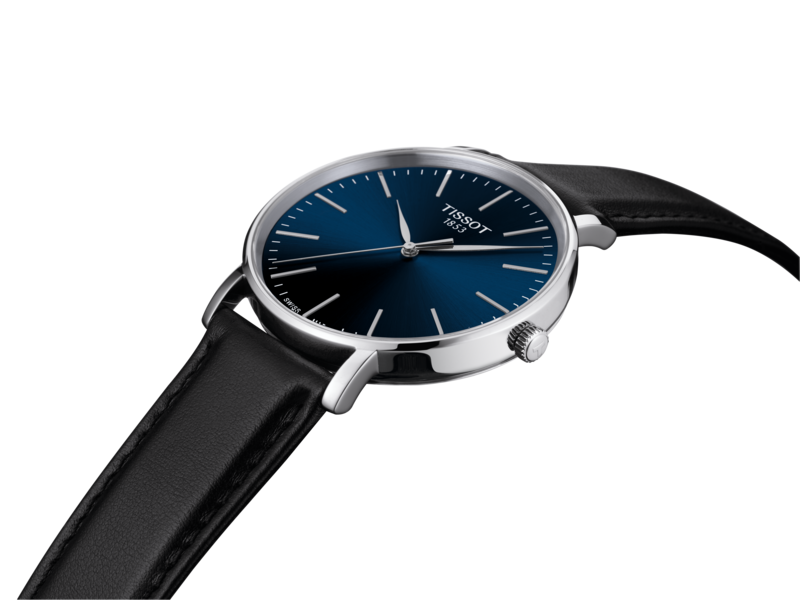 Tissot Everytime Gent Bicolore Bleu Cuir