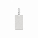 Pendentif Plaque Rectangle Or 10K