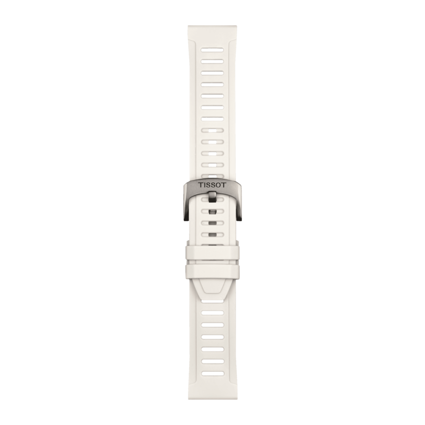 Bracelet Tissot Silicone Blanc 21mm T-Touch Connect