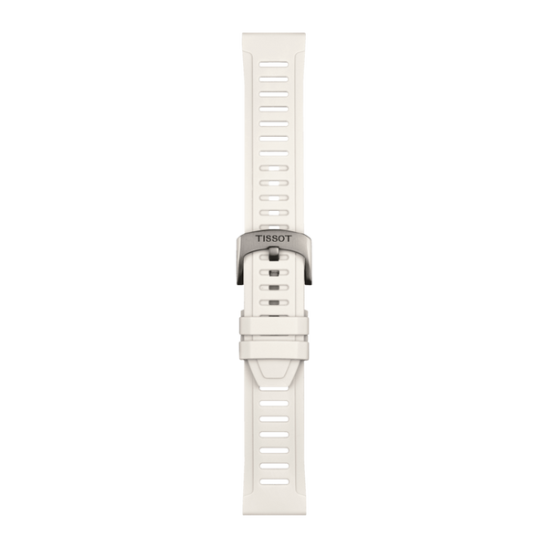 Bracelet Tissot Silicone Blanc 21mm T-Touch Connect