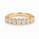 Bague Semi-Éternité Or Blanc 14K Diamants Lab 1,60ct