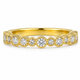 Bague Or Blanc 18K 17 Diamants 0,55ct