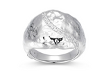 Bague Galaxy Dôme Zircon – Elle Argent 925
