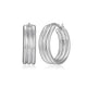 Boucles d'Oreilles Créoles Lisses 20mm – Elle Argent 925