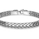 Bracelet Maillons Chevron Finition Noire – Ethos Argent 925